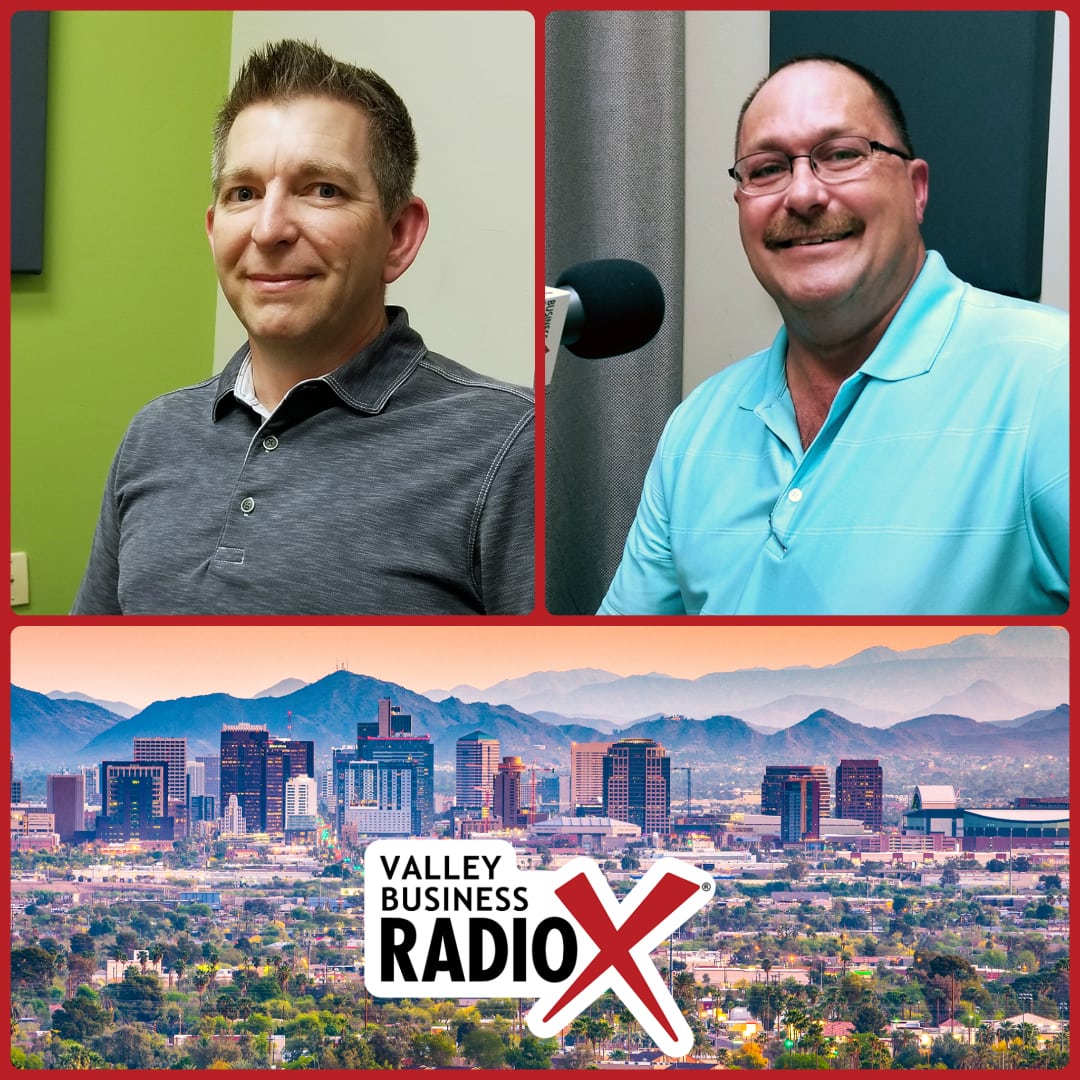 Thomas Lindsay with Accelerated and Bob Reish with Bob Reish Business Coaching broadcasting live from the Valley Business Radio studio in Phoenix, Arizona