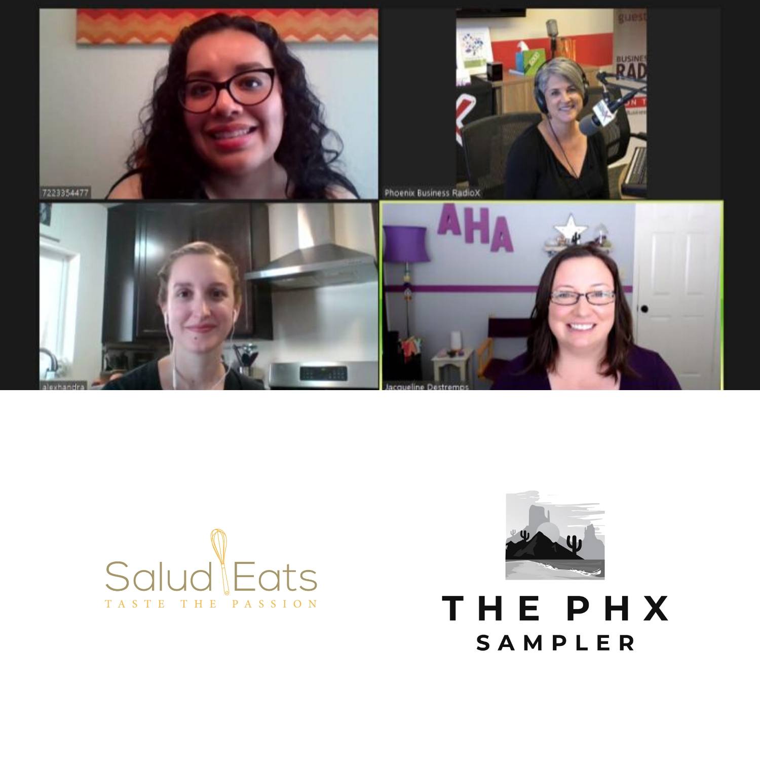 Alexhandra Hotko with The PHX Sampler and Soraya Medina with SaludEats Bakery E32