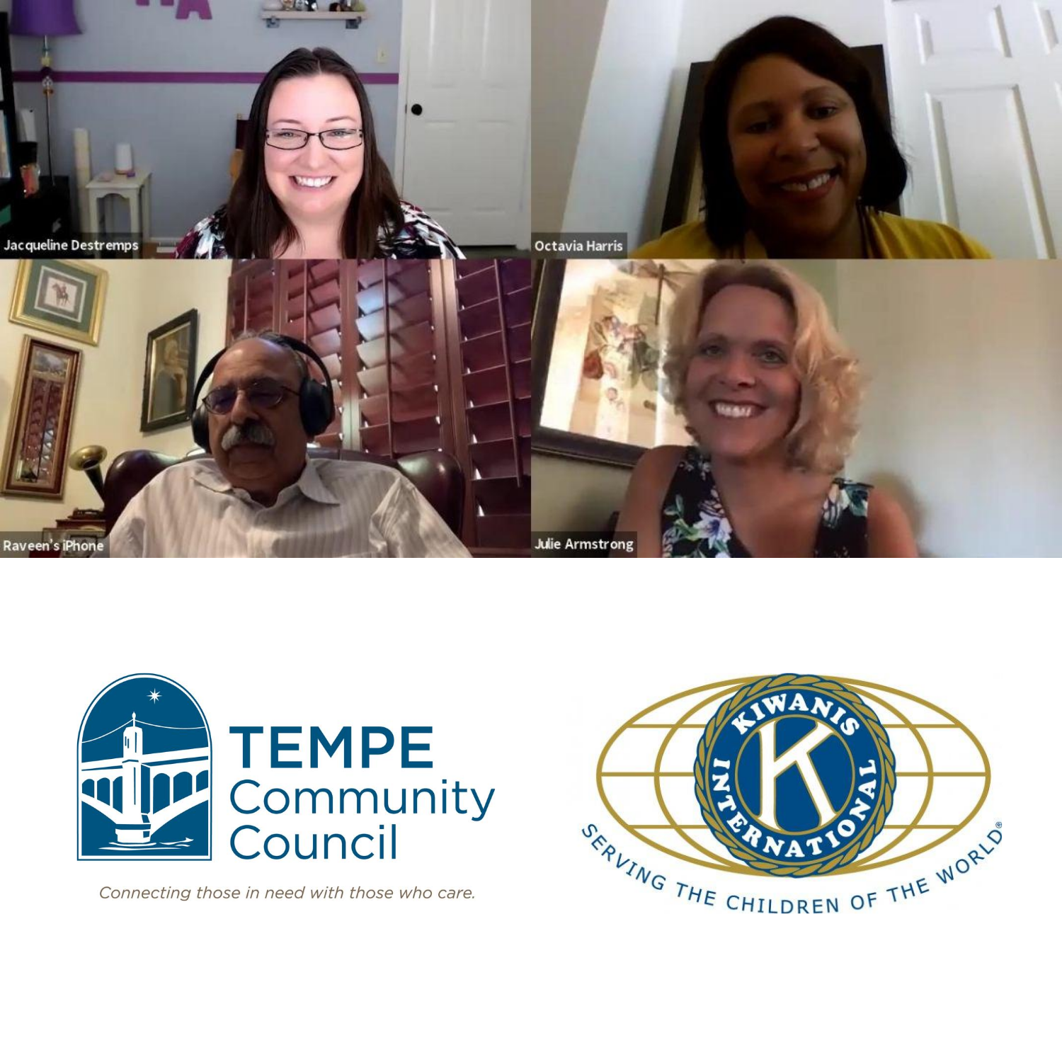 Phoenix Business Radio Octavia Harris and Julie Armstrong with Tempe Community Council and Raveen Arora with Kiwanis International SWD E37