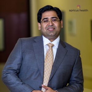 Dr Kishlay Anand with Apricus Health