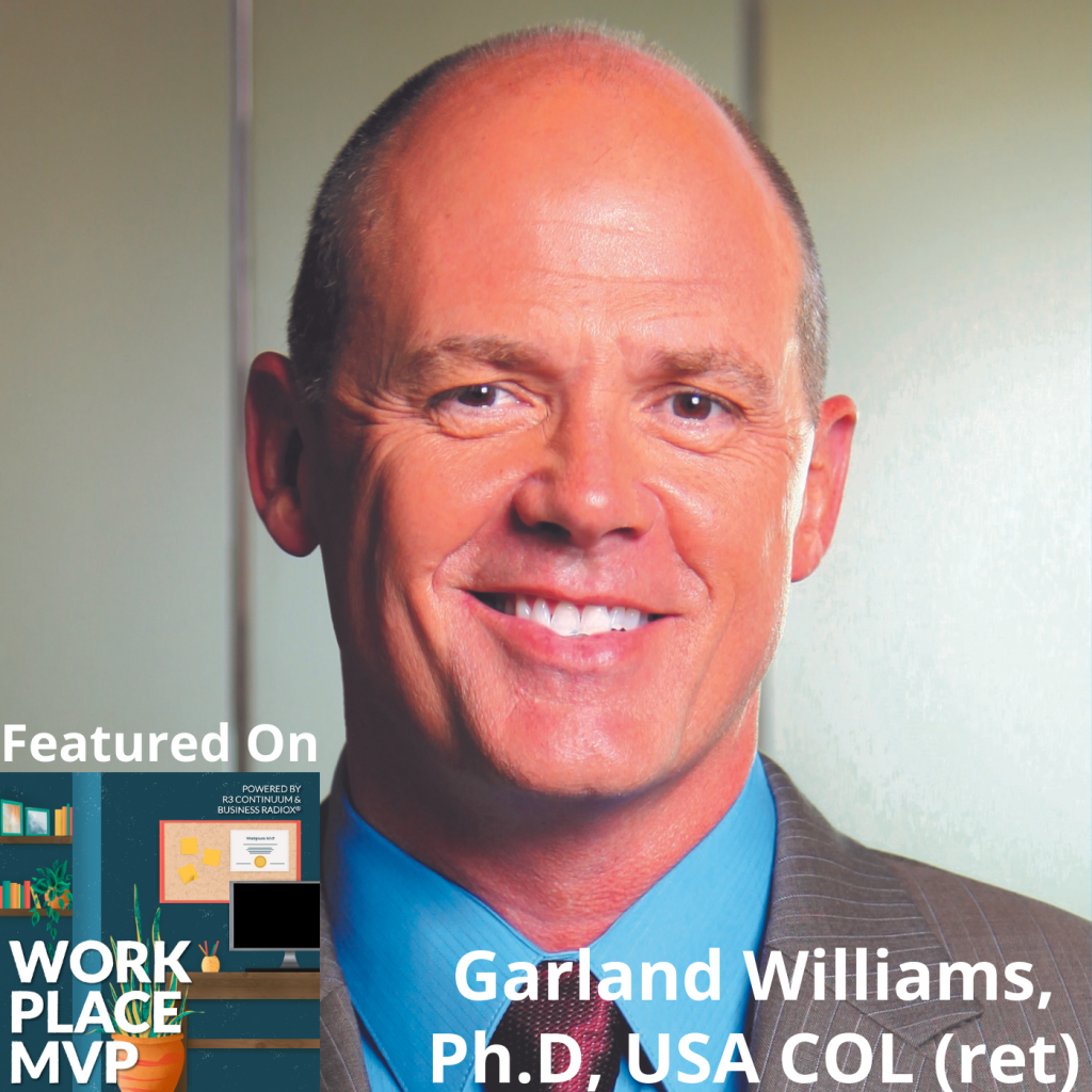 Workplace MVP 9/11 Survivor Garland Williams, Ph.D, USA COL (ret)