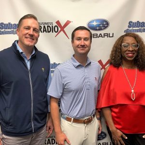 Jamie Hamilton with Special Needs Schools of Gwinnett, Deirdra Cox with Community Sustainability Enterprise and Scott Mawdesley with Corners Outreach