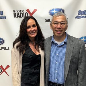 Barbara Cheney with Star Shield Solutions and David David with Volcano Japanese Steakhouse & Sushi Bar