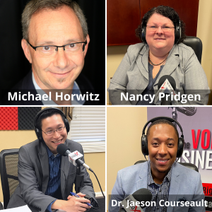Michael Horwitz, Transworld Business Advisors of Atlanta, Nancy Pridgen, Pridgen Bassett Law, and Dr. Jaeson Courseault, Trif3cta Sports Medicine