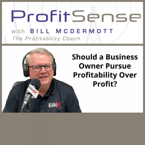 Should a Business Owner Pursue Profitability Over Profit? – with Bill McDermott, Host of ProfitSense
