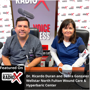 Dr. Ricardo Duran and Debra Gonzalez, Wellstar North Fulton Wound Care & Hyperbaric Center