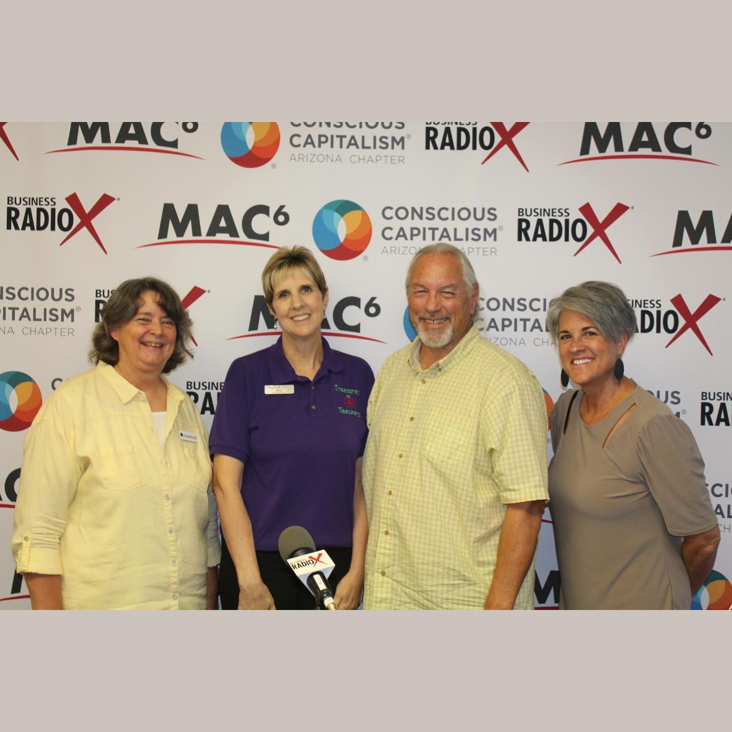 Karen-Jayne-with-Stardust-Barbara-Blalock-with-Treasures-4-Teachers-and-Tom-Mehlert-with-AZ-StRUT-feature