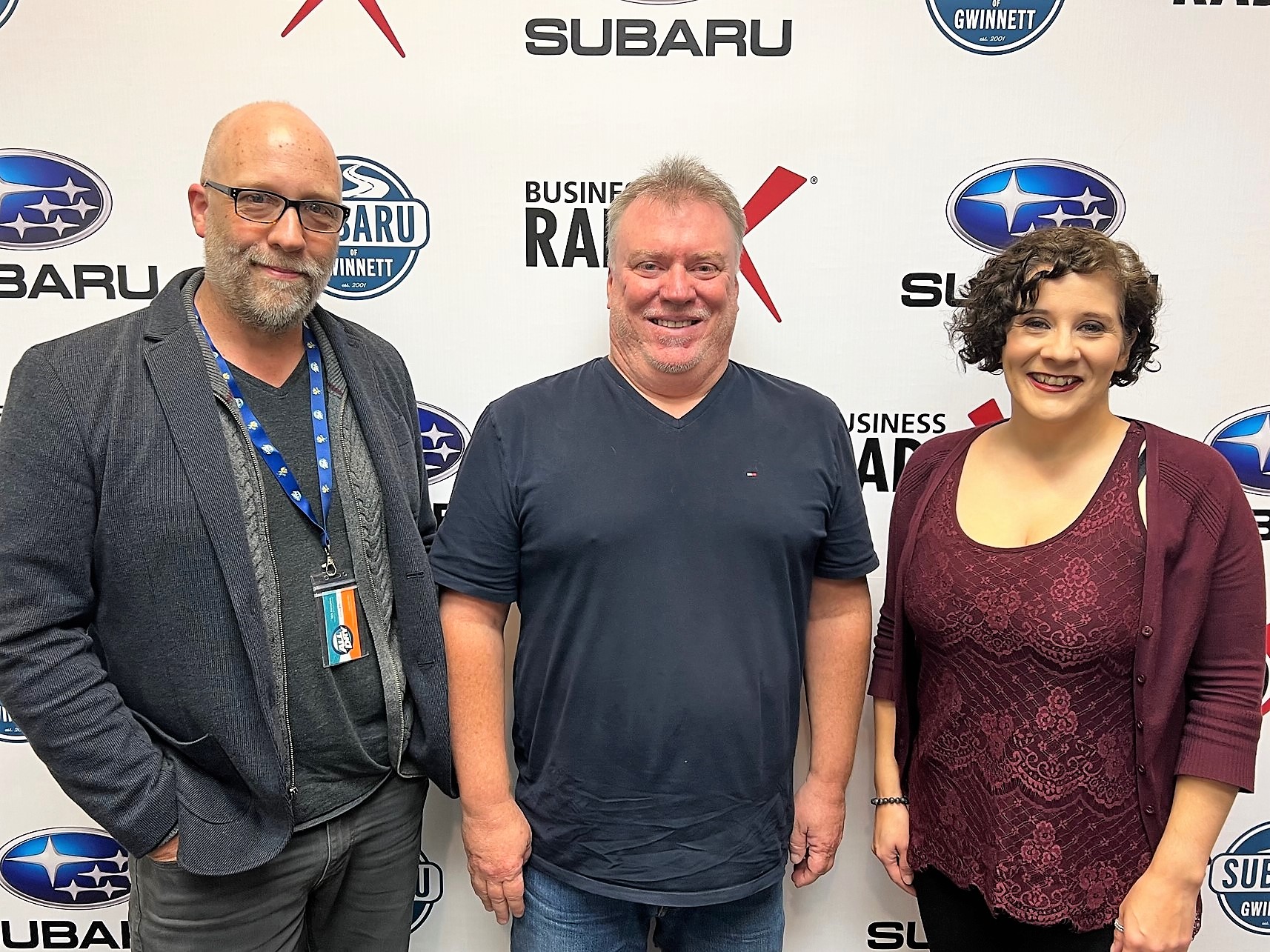 Amy Scarbrough & Kirk Famularo with All Dry Services and Tim Nun with Complete Game Broadcasting