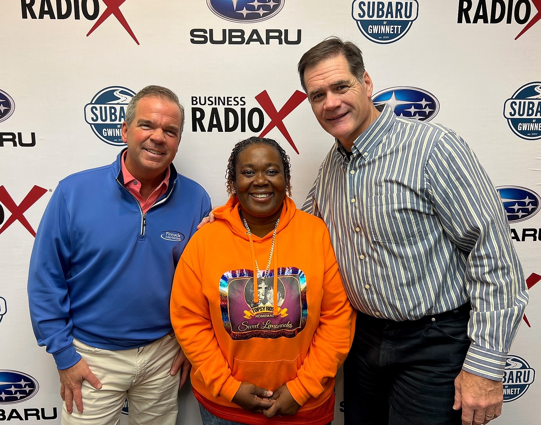 Rod Meyer with Pinnacle X-Ray Solutions and Tawana Clyburn with Topsy Rose Sweets