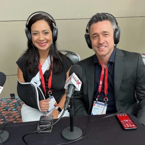 Fintech South 2023: Maria Luisa Pineda and Alejandro Ciallella with MPS Group