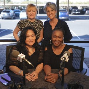 Dr. Brenda Combs and Sandra Cue with BRC Media Group and Elena Thornton with Arizona Consortium for the Arts
