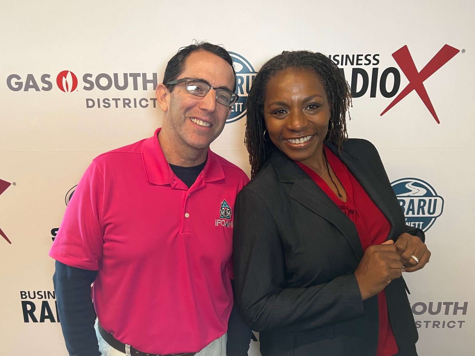 Adam Hollander with iFOAM and Veronica Jackson with Holbrook Senior Living