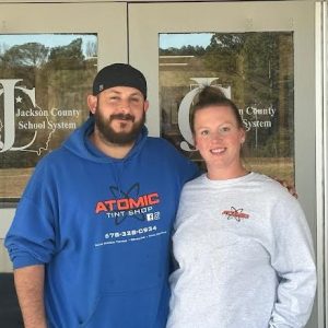 David & Candace Besse with Atomic Tint Shop