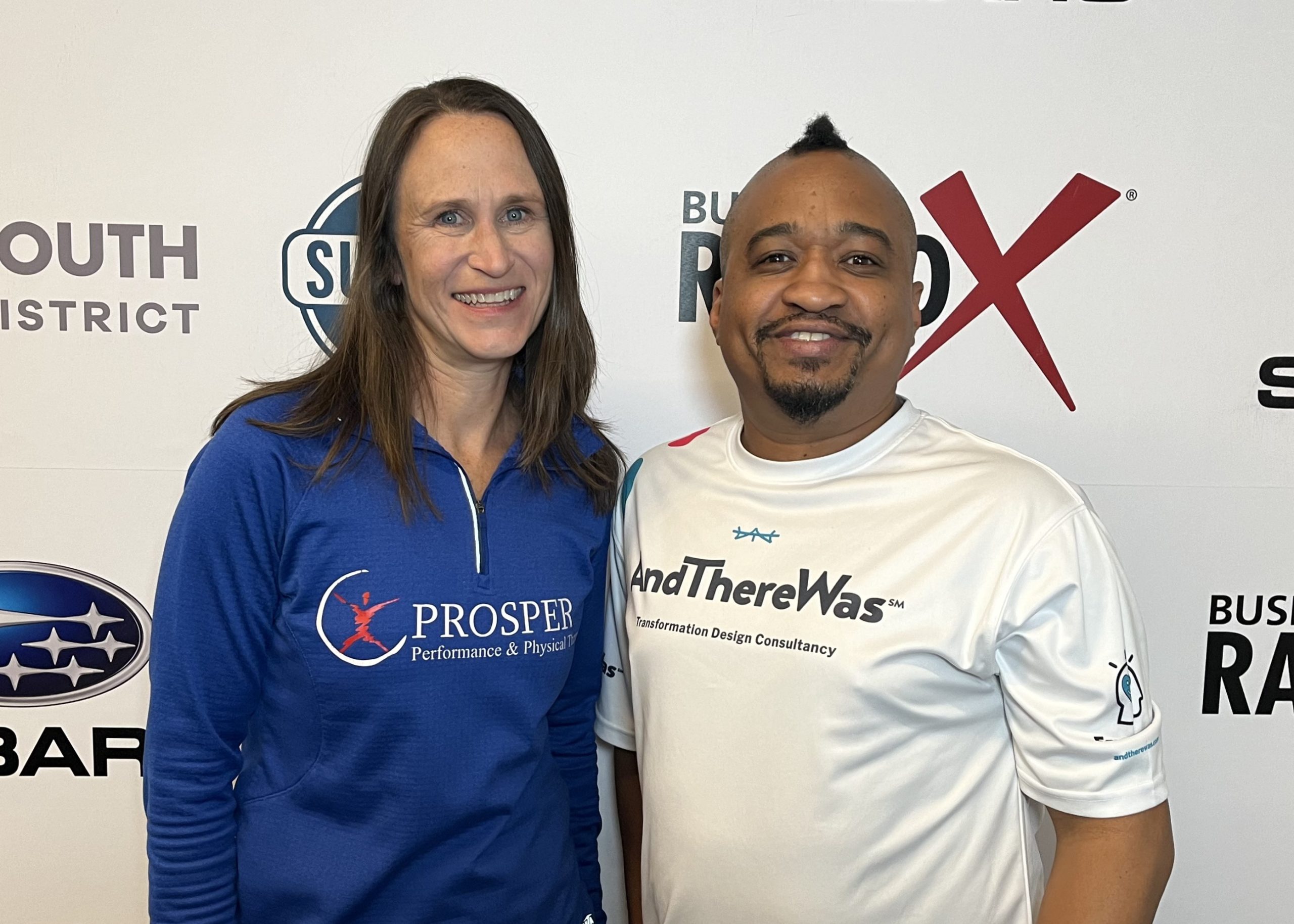 Cleo Henderson with AndThereWas and Kristen Spencer with Prosper Performance and Physical Therapy