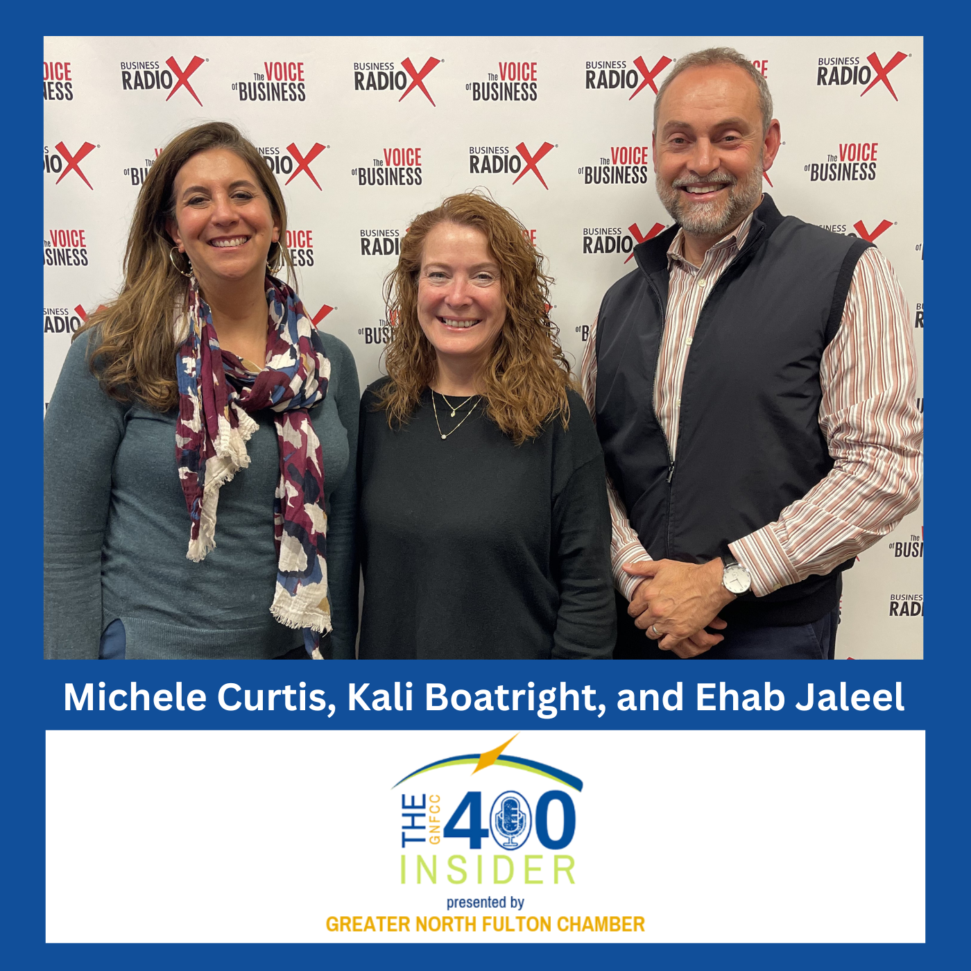 Michele Curtis, Fiserv, Kali Boatright, GNFCC, and Ehab Jaleel, Amana Academy