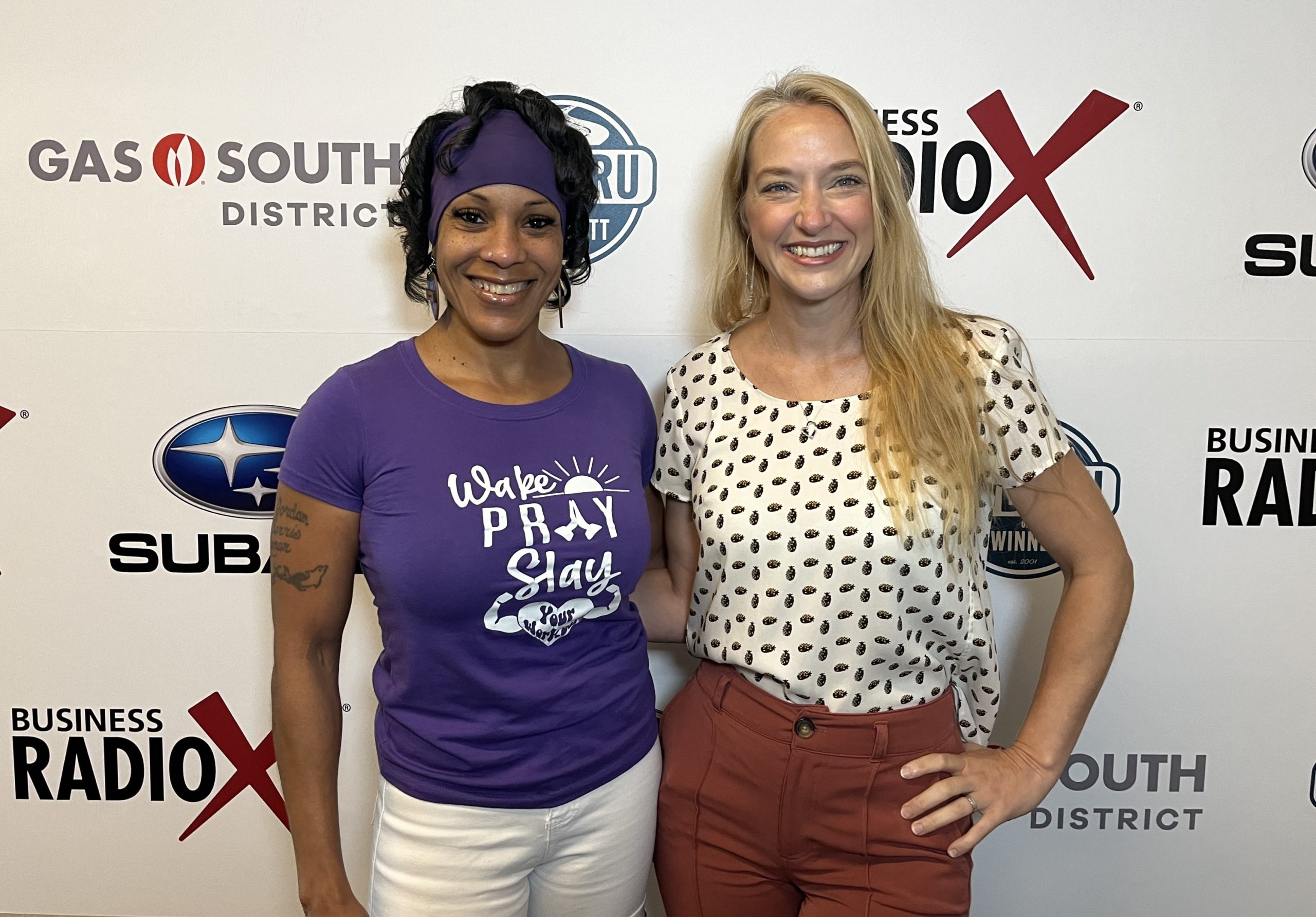 Shiloh Bigles with Level Minds CBD and Michelle Bertrand with Poetic Fitness