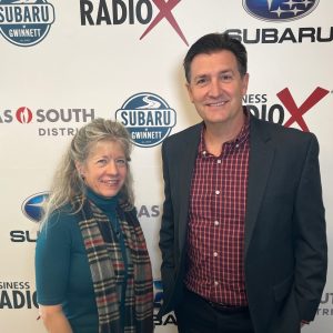 Beth Coffey with Southwest Gwinnett Chamber of Commerce and Ray Godleski with Southeast Wealth Partners