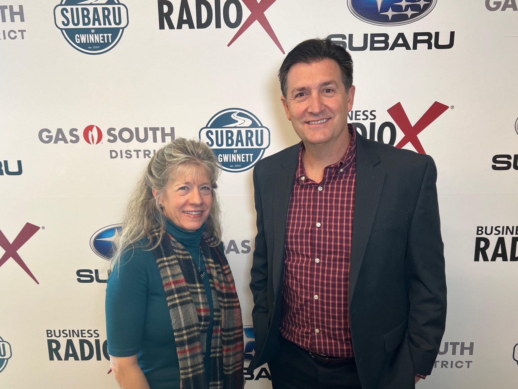 Beth Coffey with Southwest Gwinnett Chamber of Commerce and Ray Godleski with Southeast Wealth Partners