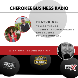 Taylor Thomas with Journey Through Finance and Kory Luebke with PrivateSomm ATL