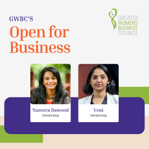 2024 GWBC LACE Awards: Nazeera Dawood and Veni with Vendorship