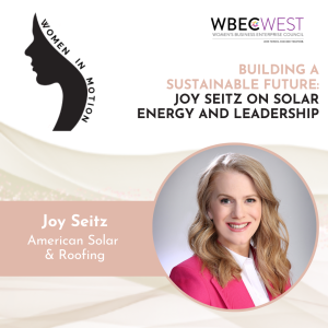 Building a Sustainable Future: Joy Seitz on Solar Energy and Leadership