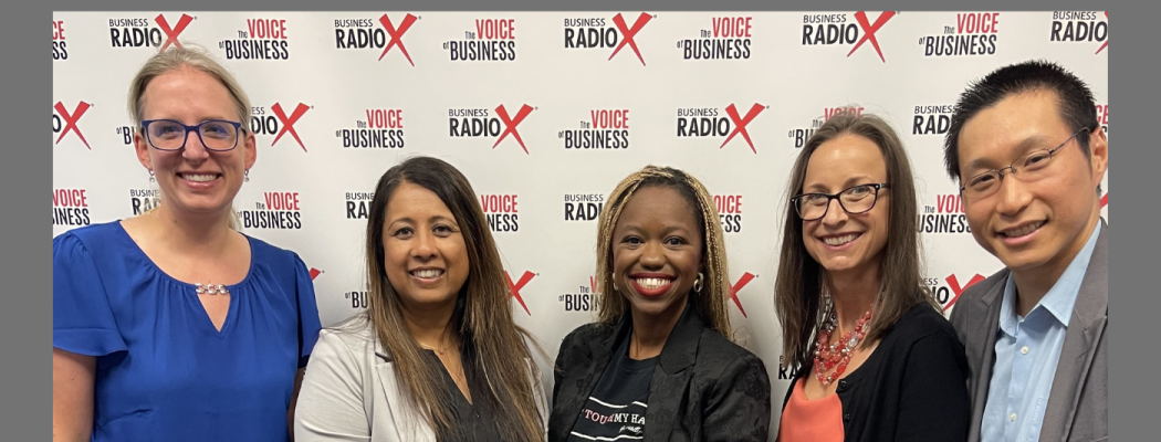 Katie Moore, Sonal Chandler, Diamond Ford, and Teresa Caro on Trademarks, Cybersecurity, Senior Salon Services, and Leadership, on Family Business Radio with host Anthony Chen