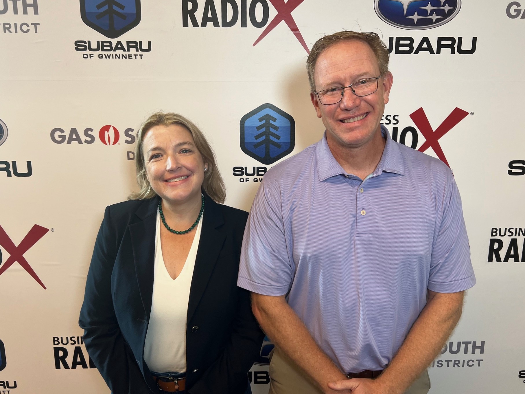 Terry Swaim with White Oak Wealth Management and Marie Monet with Amplification Institute