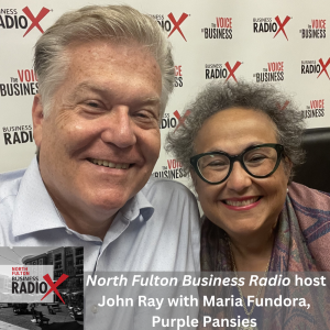 Maria Fundora, Purple Pansies: Fighting Pancreatic Cancer, on North Fulton Business Radio with host John Ray