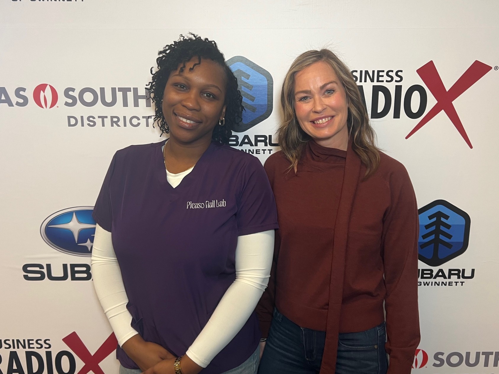 Kris Altiere with Moneypenny and Colleen Campbell with Picaso Nail Lab Kris Altiere with Moneypenny and Colleen Campbell with Picaso Nail Lab