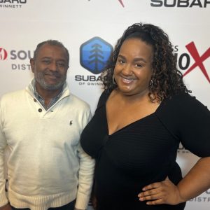 Renee Cooper with 3pm Media and Shailesh Kalyan with STUDIO 78