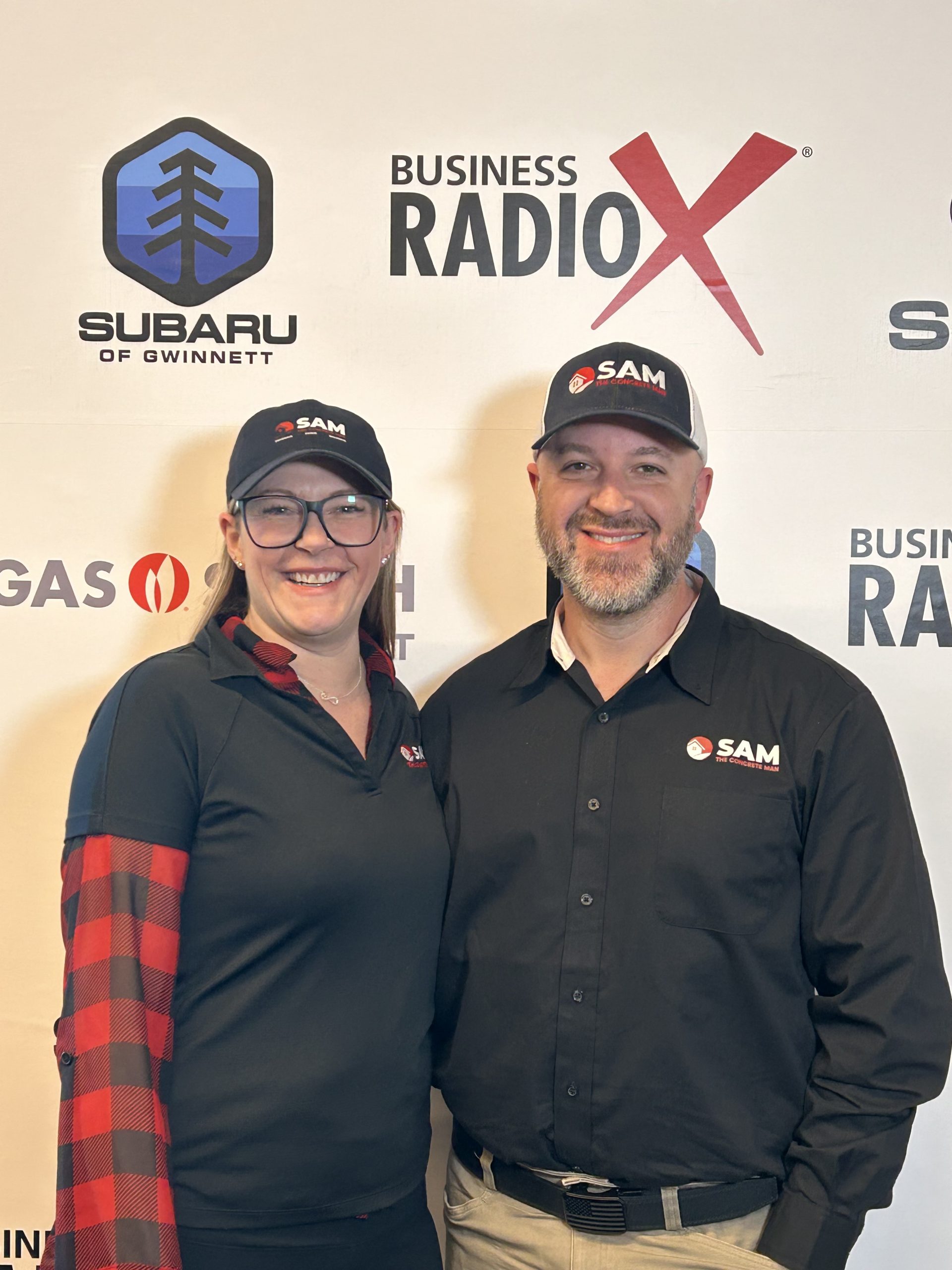 Michael Chiarilli with Sam the Concrete Man Stone Mountain — Gwinnett Business Radio cover