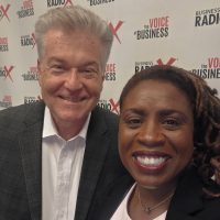 North Fulton Business Radio host John Ray with Lynita Mitchell-Blackwell