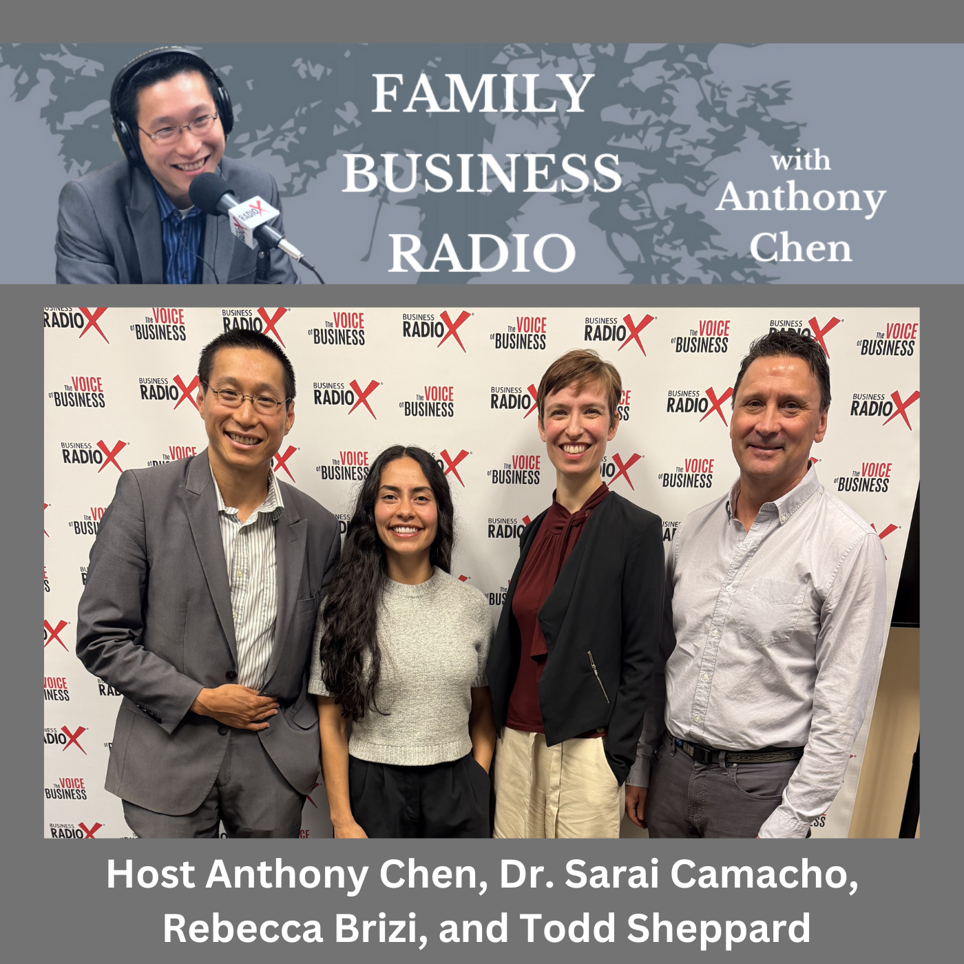 Family Business Radio Dr. Sarai Camacho, Luma Health and Chiropractic, Todd Sheppard, Inspired Mortgage Brokers, and Rebecca Brizi, R G Brizi Consulting, on Chiropractic Care, Mortgage Options for Self-Employed Borrowers, and Family Business Succession Planning (Family Business Radio, Episode 77) with host Anthony Chen